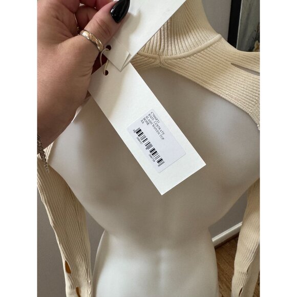 Dion Lee Cream Cowl Neck Sweater - Picture 4 of 5